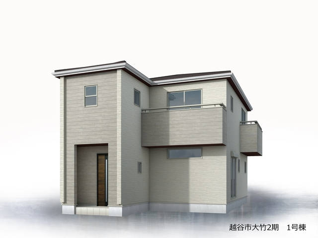 越谷市大字大竹 新築分譲住宅の外観パース