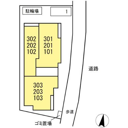【区画図】 | D-ROOMみなみ野ヒルズA(ディールームミナミノヒルズエー)