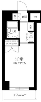 【間取り】 | スカイコート品川６ | 間取りです。