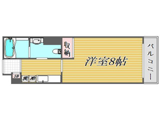 【間取り】 | レジデンス毛利　ＥＡＳＴ | 間取りです。