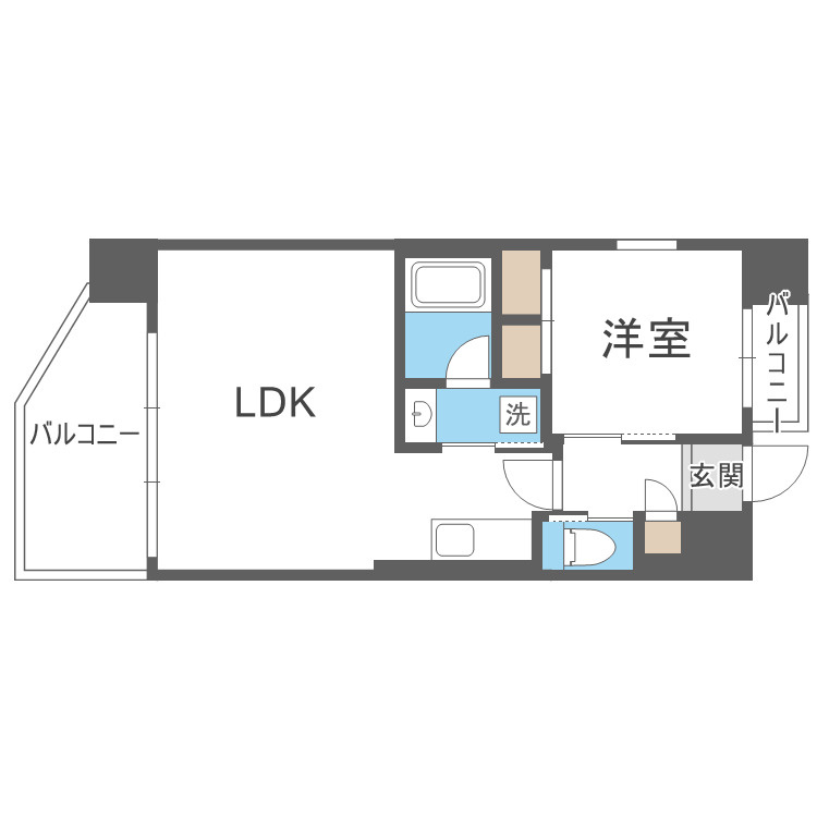 プレジオ玉造の間取り