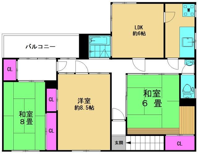 東日暮里６丁目住居の間取り