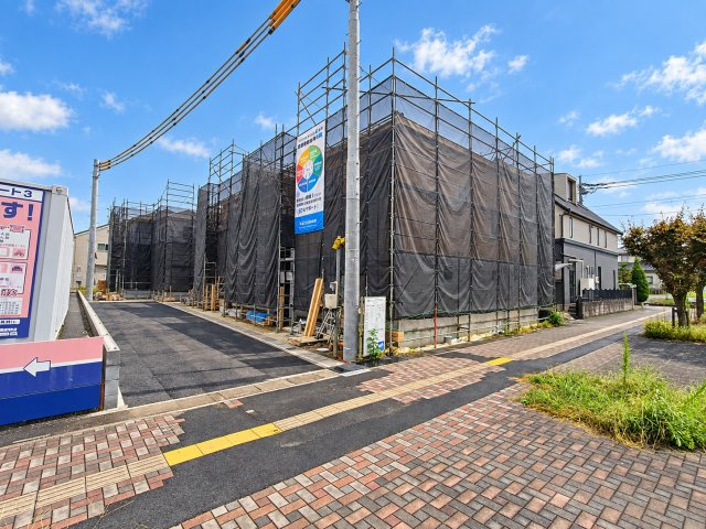 三郷市　高州2丁目　新築戸建　全4棟の前面道路含む現地写真|前面道路含む現地写真です