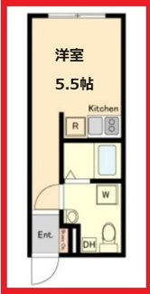 【間取り】 | エイチダブリューヒルズ町屋Ⅱ