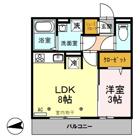 ヴィラージュの間取り