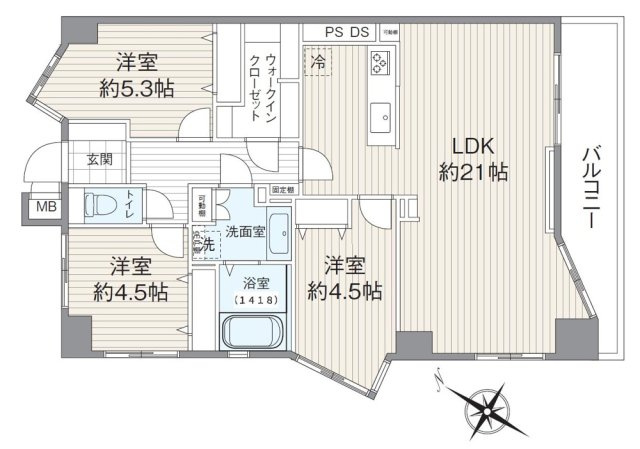 【間取り】 | 三愛シティライフ香椎☆仲介手数料無料☆