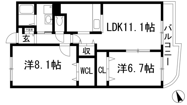 【間取り】 | グランデージ池田