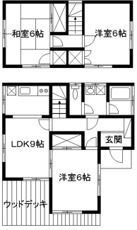 【間取り】 | 南平台団地　KS貸家