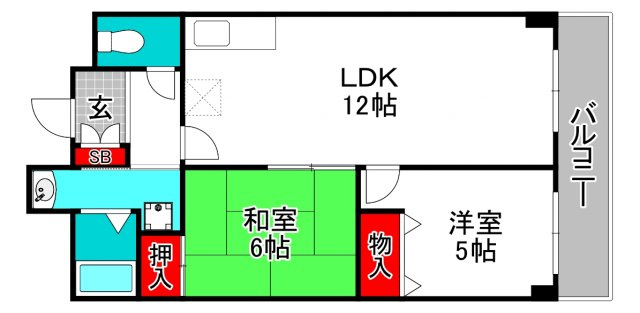 グランディール阪南町の間取り