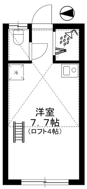 北区田端１丁目のアパートの間取り