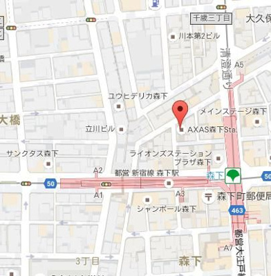 【地図】 | AXAS森下Sta.（アクサス森下ステーション）