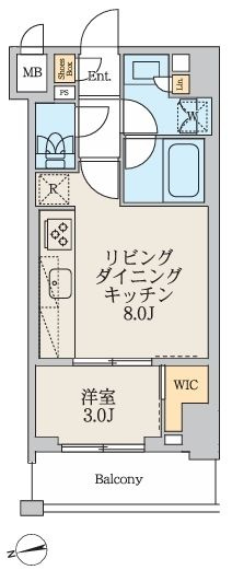 クレストコート北千住レジデンスの間取り