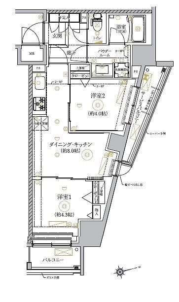 RELUXIA墨田八広の間取り