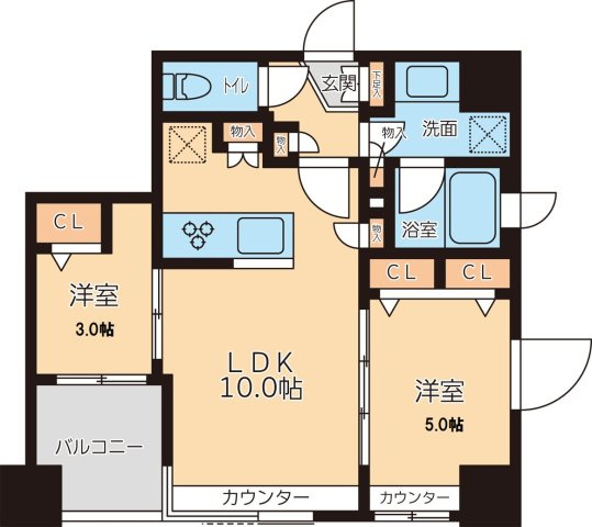 文京区千石４丁目の賃貸マンションの間取り