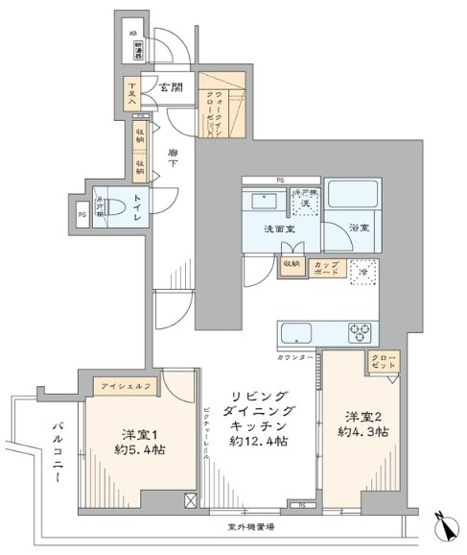 【間取り】 | セザールスカイリバー