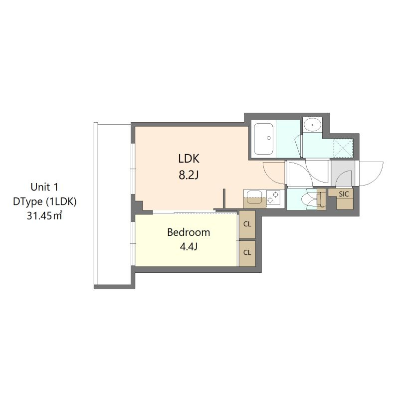 S-RESIDENCE高島平asoleaの間取り