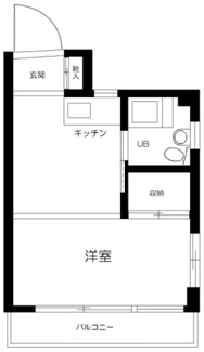 【間取り】 | 目黒第二コーポ | 間取りです。