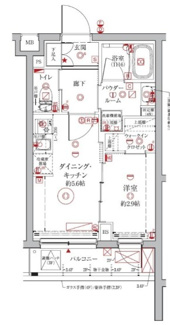 【間取り】 | クレイシアＩＤＺ中馬込 | 間取りです。