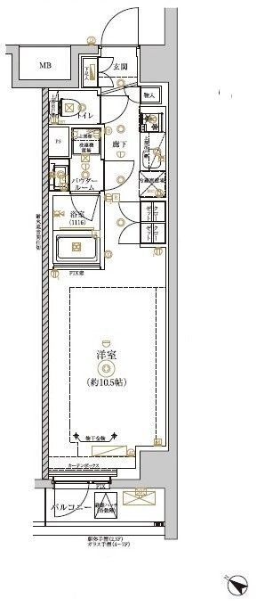 RELUXIA　CITY　北新宿の間取り