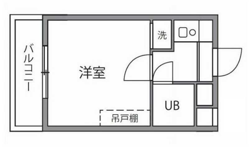 クレール八雲　オートロック　礼金０　最上階の間取り