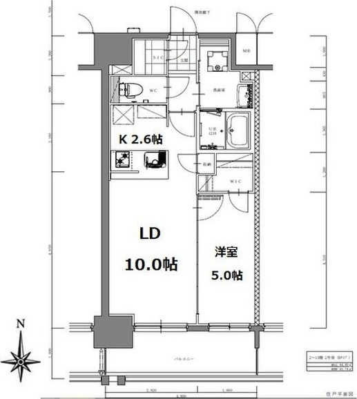 S-RESIDENCE亀島駅前blaze(ブレイズ)の間取り