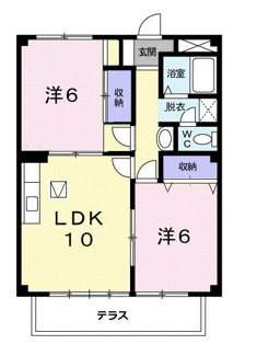 【間取り】 | 南向きのお部屋