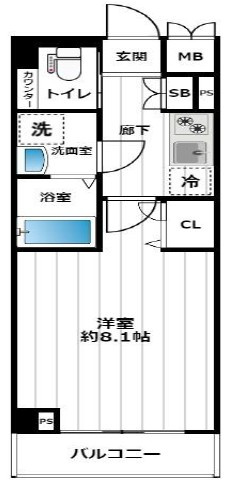 ＣＲＥＳＴＴＡＰＰ東十条の間取り|間取りです。