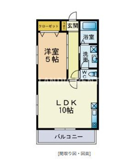 【間取り】 | プレザントヴィラ大橋南