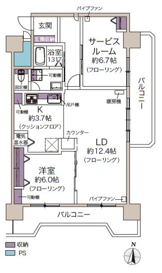 【間取り】 | 朝日プラザ偕楽園