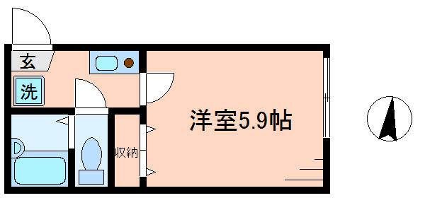 クレール小竹向原の間取り