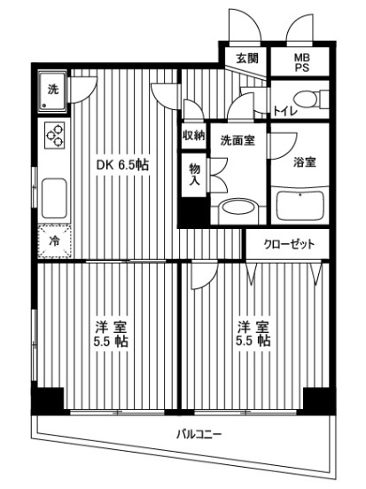 ナイスアーバン入谷の間取り|間取りです。