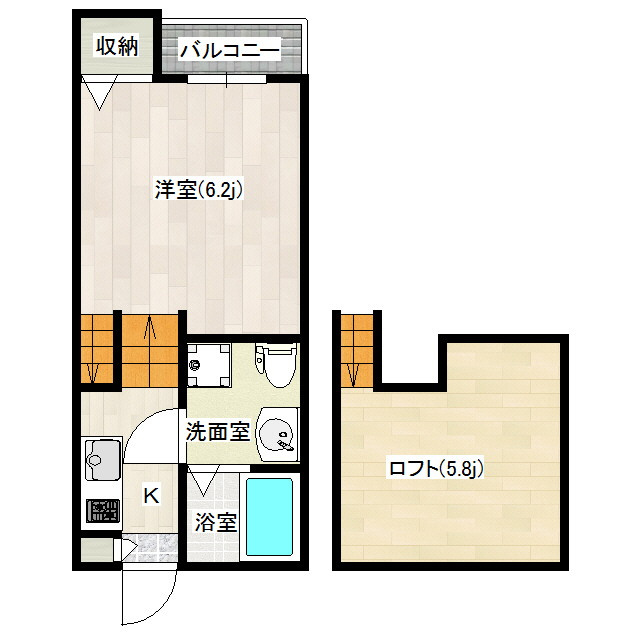 Bella Casa 竹下の間取り