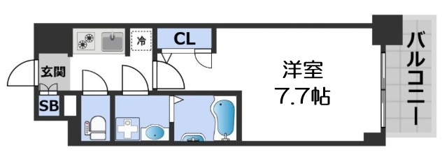 【間取り】 | S-RESIDENCE難波大国町domina