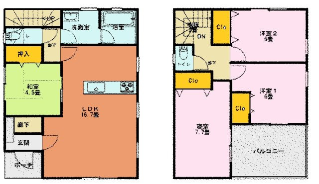 【間取り】 | 加須市久下5丁目　中古戸建