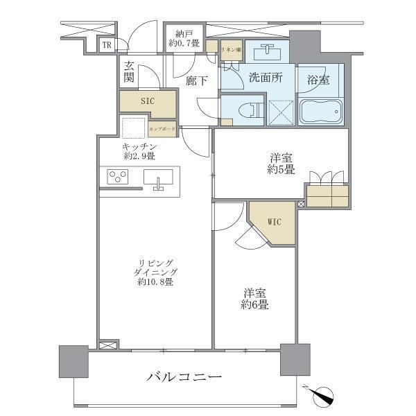 Ｂｒｉｌｌｉａ　ＴＨＥ　ＴＯＷＥＲ　ＴＯＫＹＯ　ＹＡＥＳＵ　ＡＶＥＮＵの間取り