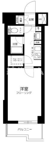 板橋区板橋２丁目の賃貸マンションの間取り