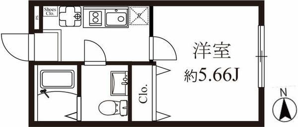 モダンラフォンテ高島平Aの間取り