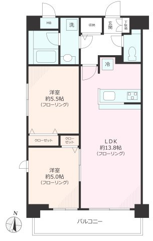 グランリビン千駄木の間取り