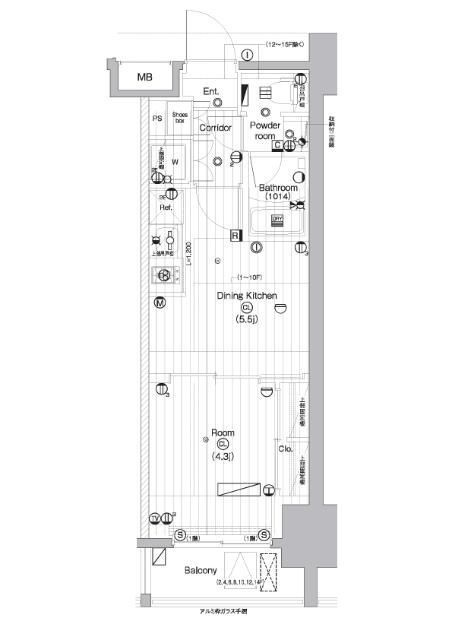 PREMIUM CUBE 亀戸の間取り