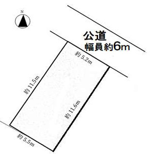 台東区浅草５丁目売地の土地図