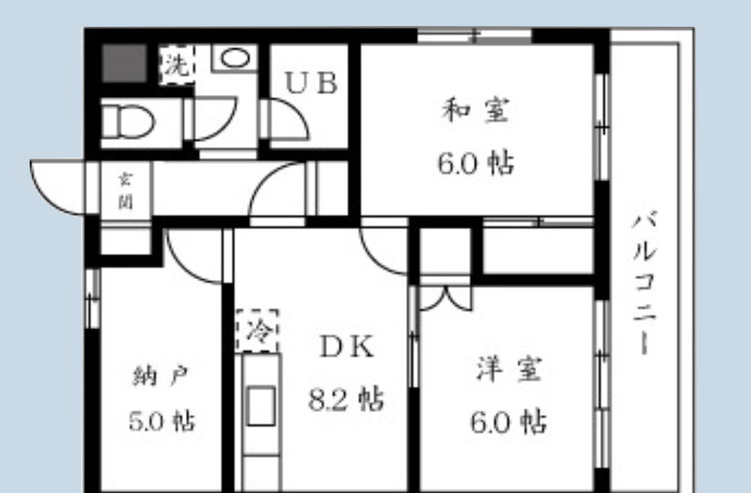 ユーコート西八王子の間取り