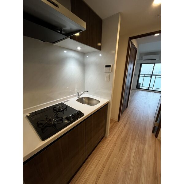 S-RESIDENCE熱田一番のキッチン|コンパクトなキッチンで掃除もラクラク