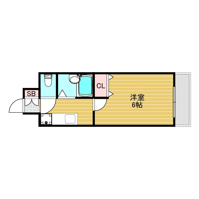 ローズコーポ西中島の間取り