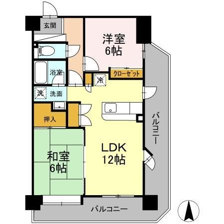 サンライトヒルズ広川の間取り