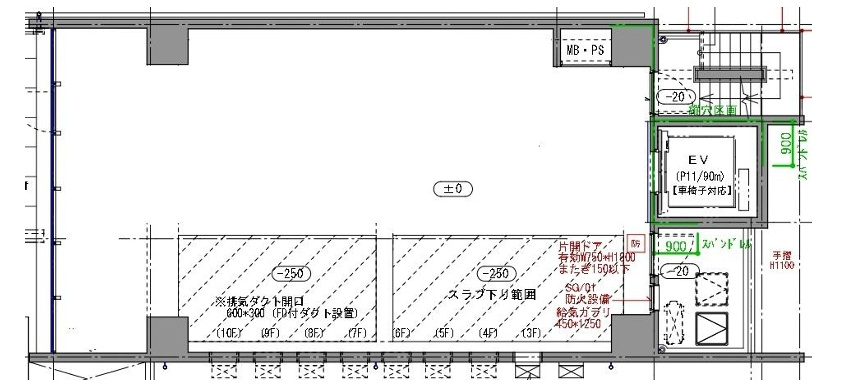 プライブ心斎橋プレイスの間取り