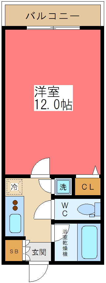 パレステュディオ笹塚の間取り