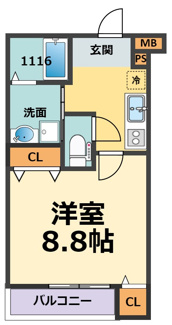 【間取り】 | フジパレス西宮鳴尾