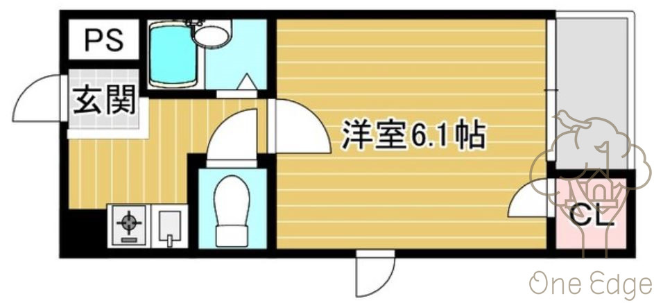 タカノハイム天神橋の間取り