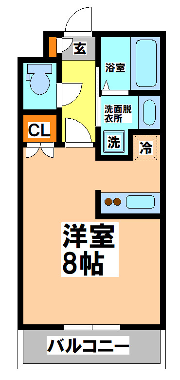 世田谷区代田２丁目の賃貸マンションの間取り
