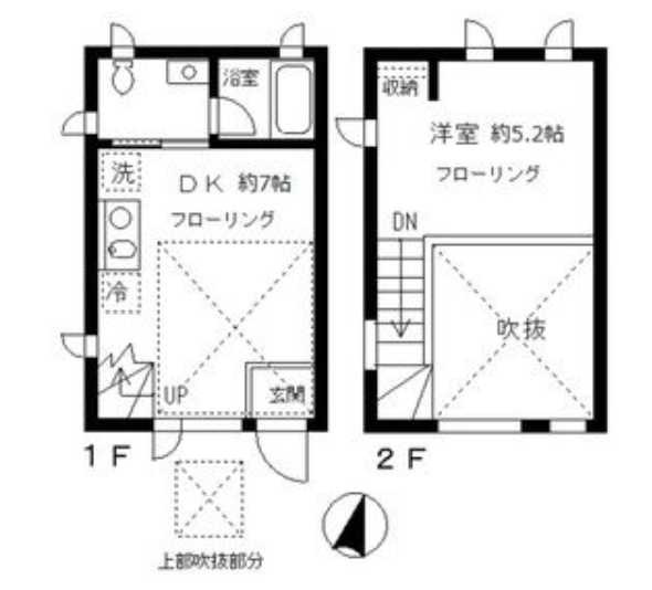 ユウシンハウス　オール電化　南向き　ハウスメーカー施工の間取り